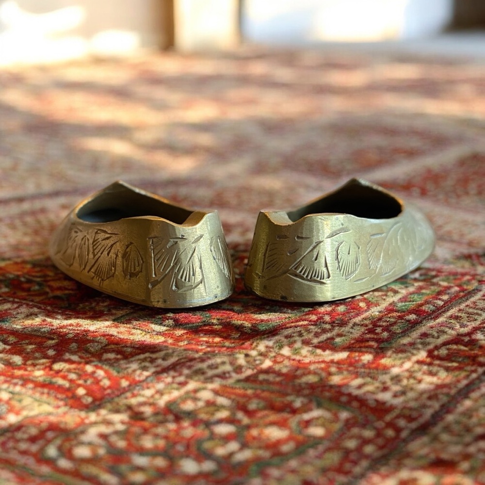 MCM Brass Incense Burners or Mini Ashtray Pair - Picture 4 of 6